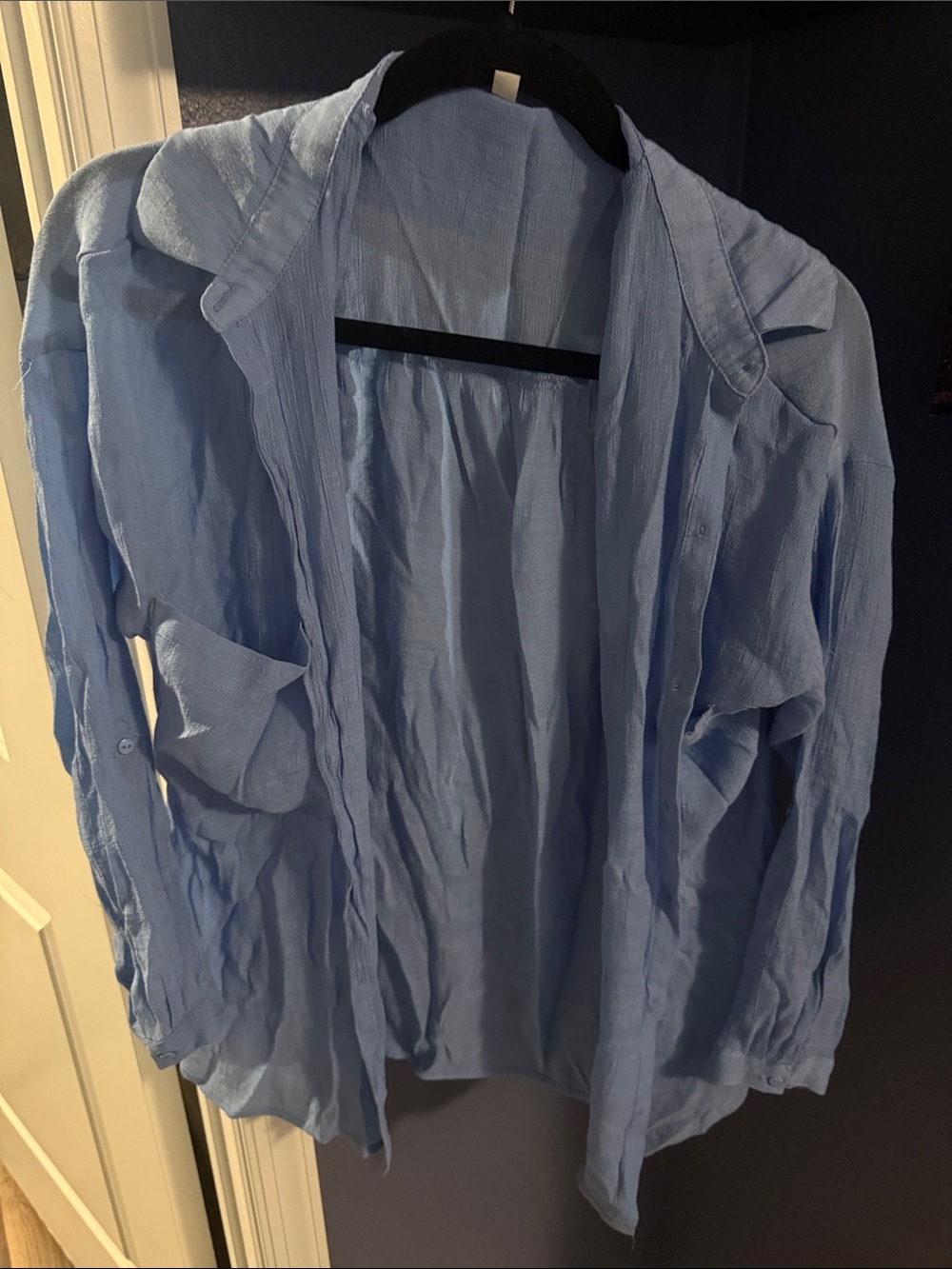Light Blue Lightweight Button-Up Shirt